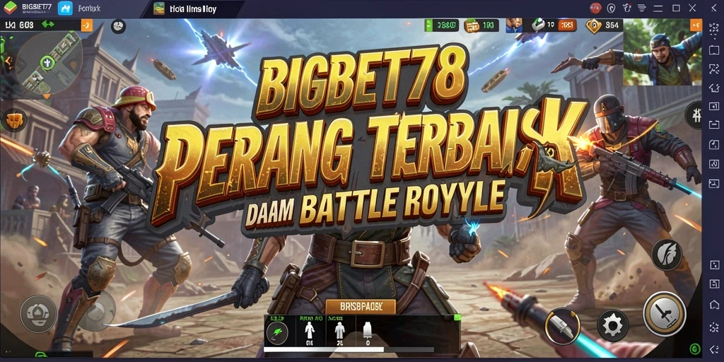 Tangkapan layar dari gameplay seru dalam BIGBET78 Battle Royale.