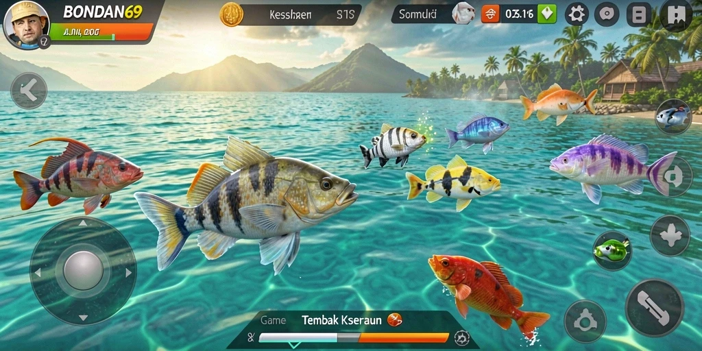 Tampilan menarik dari gameplay BONDAN69 yang penuh aksi Tembak Ikan.
