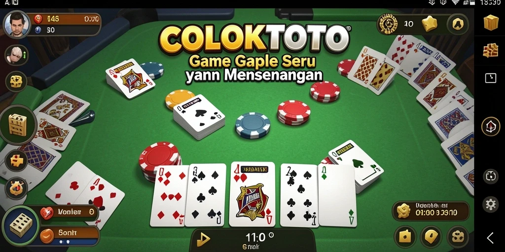 Tampilan gameplay COLOKTOTO yang interaktif dan seru.