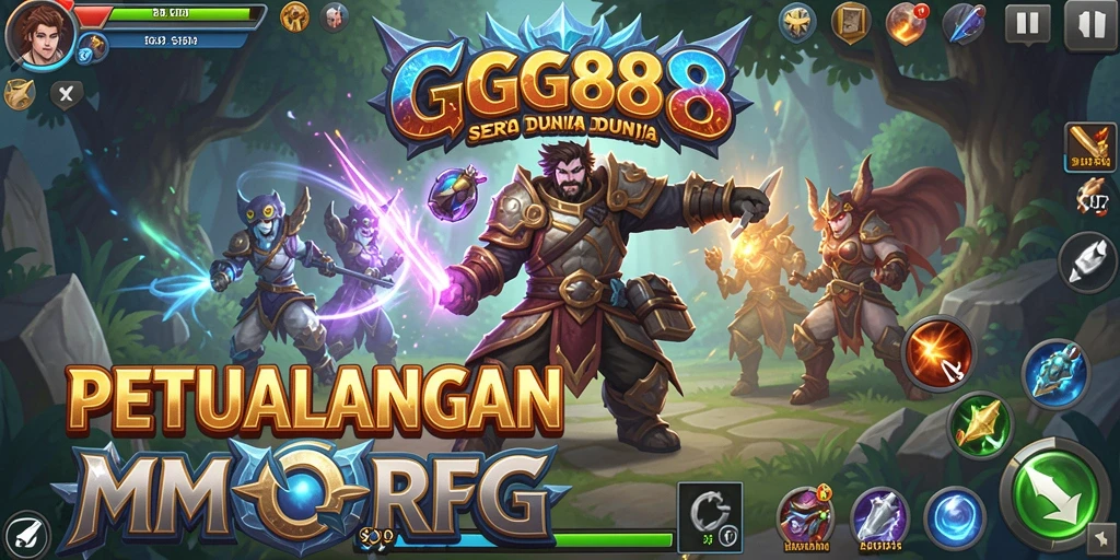 Tampilan gameplay GGG888 yang menegangkan dan penuh aksi di dunia MMORPG.