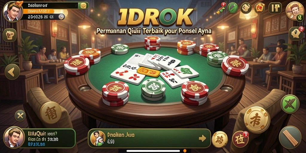 Screenshot IDROK menampilkan momen seru dalam permainan QiuQiu.