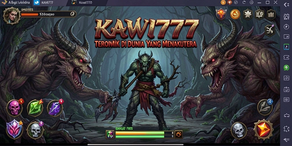 Tangkapan layar <strong>KAWI777</strong> yang menunjukkan momen mencekam dalam permainan.