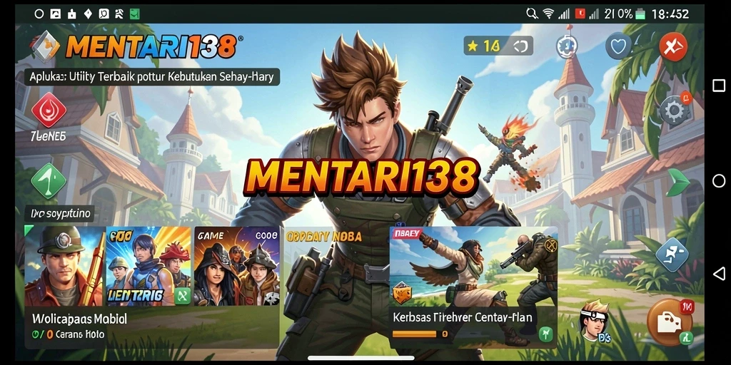 Screenshot utama MENTARI138 menampilkan kemudahan pemakaian aplikasi Utility.