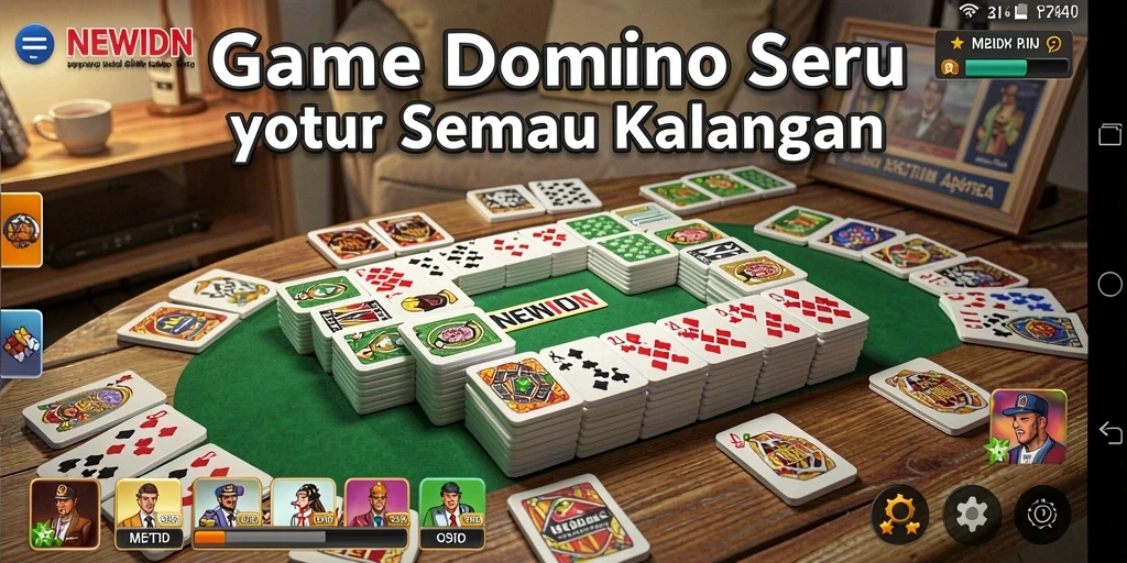 Screenshot gameplay Domino NEWIDN yang menarik dan interaktif.