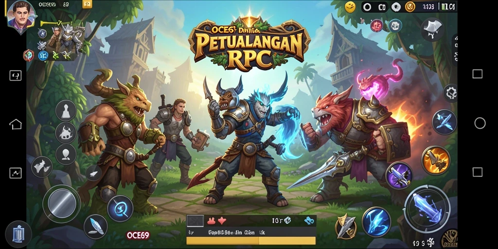 Tampilan gameplay OCE69 dengan pertarungan seru dan eksplorasi mendalam.