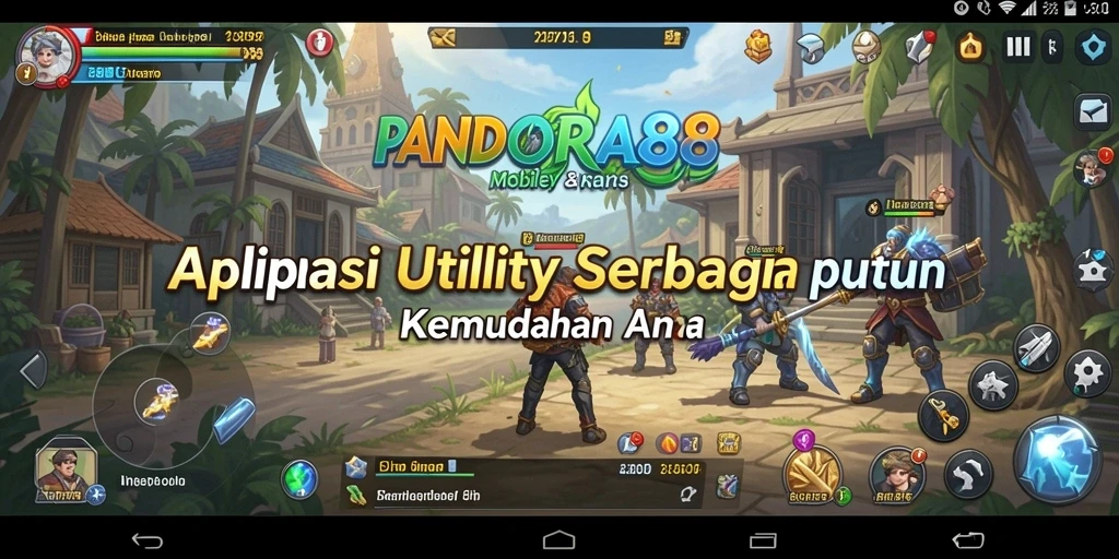 Tampilan utama PANDORA88 dengan fitur-fitur Utility yang intuitif.