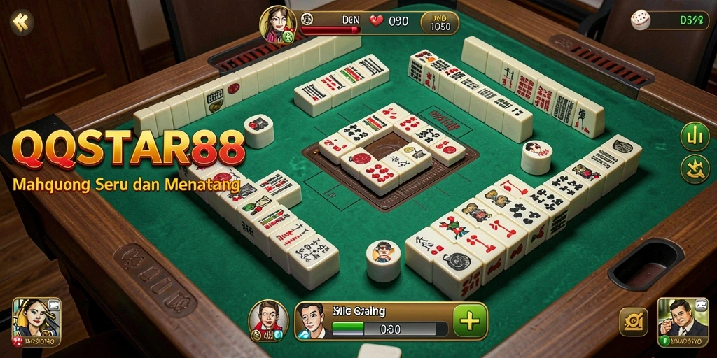 Tampilan gameplay menawan dari QQSTAR88 yang menampilkan Mahjong yang seru.