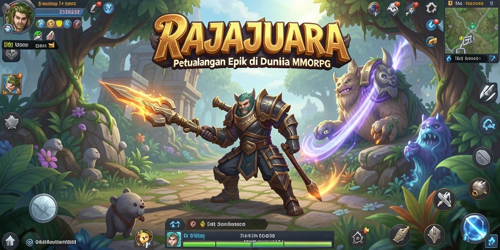 Screenshot menunjukkan aksi seru di dalam game RAJAJUARA.
