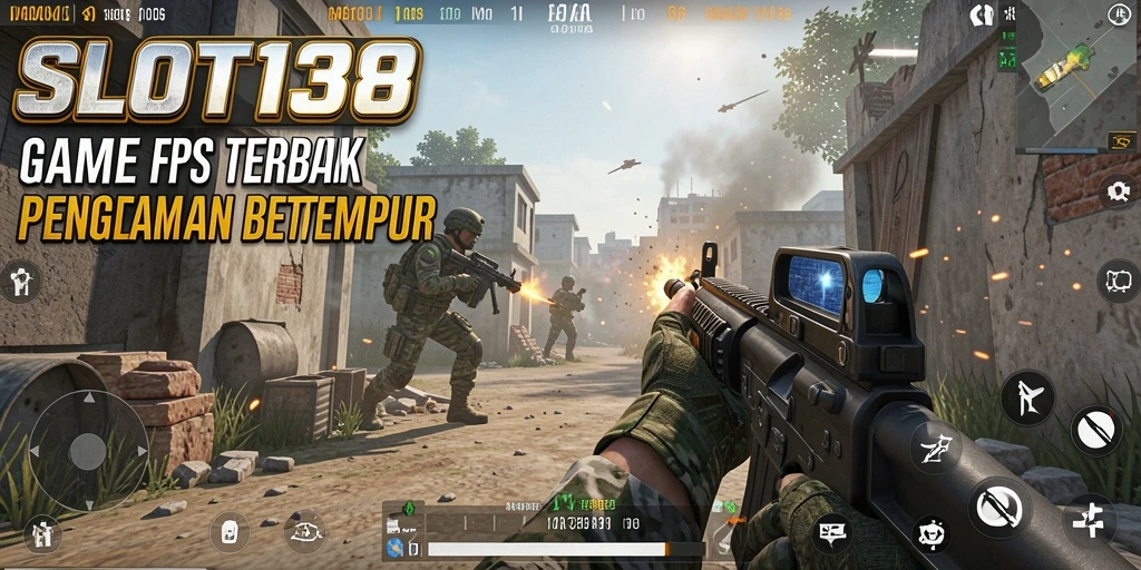 Screenshot utama SLOT138 yang menampilkan aksi pertempuran intens.