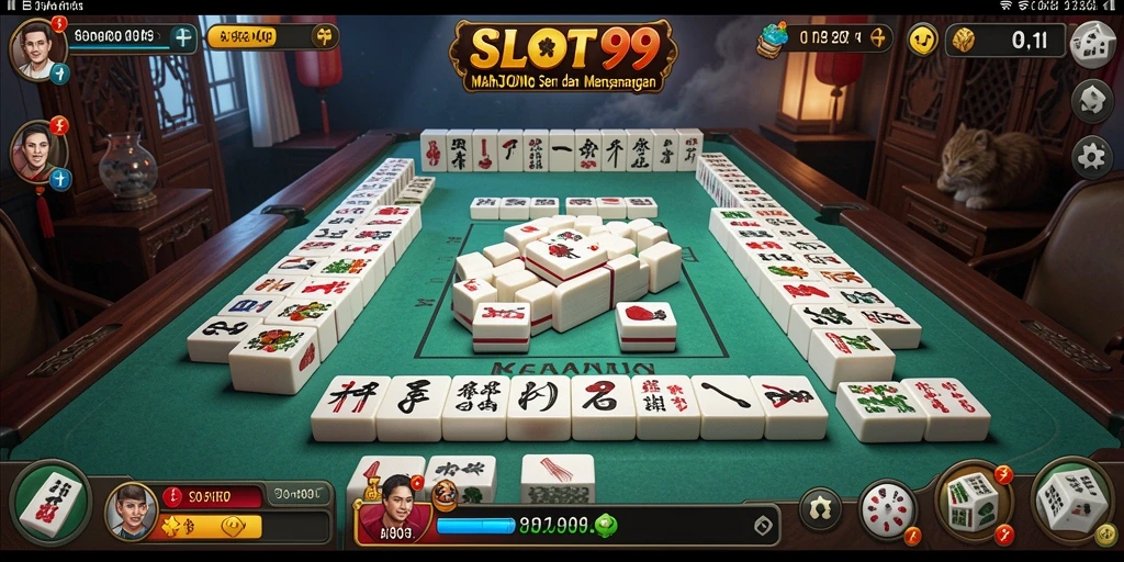 Tampilan gameplay Mahjong SLOT99 yang menarik dan intuitif.