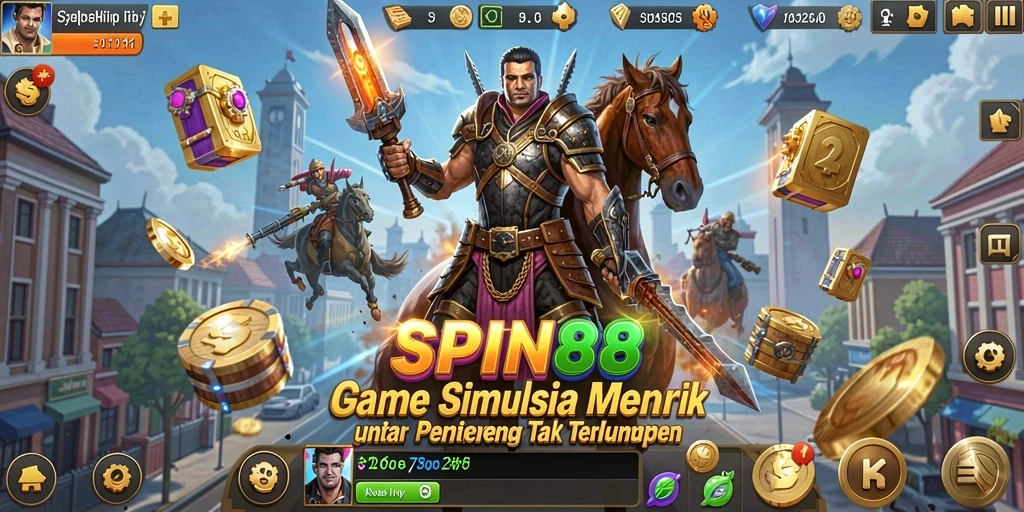 Tangkapan layar utama SPIN88 menunjukkan gameplay simulasi yang realistis dan menarik.