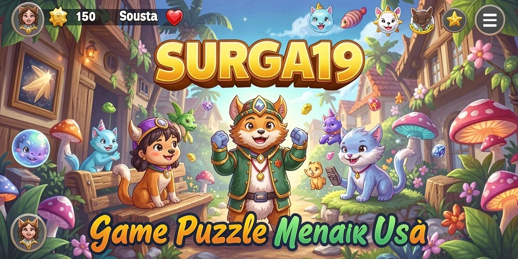 Tampilan gameplay puzzle yang menantang dan berwarna-warni.